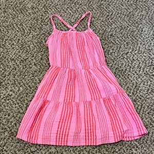 Cat & Jack Pink and Red Striped Dress
